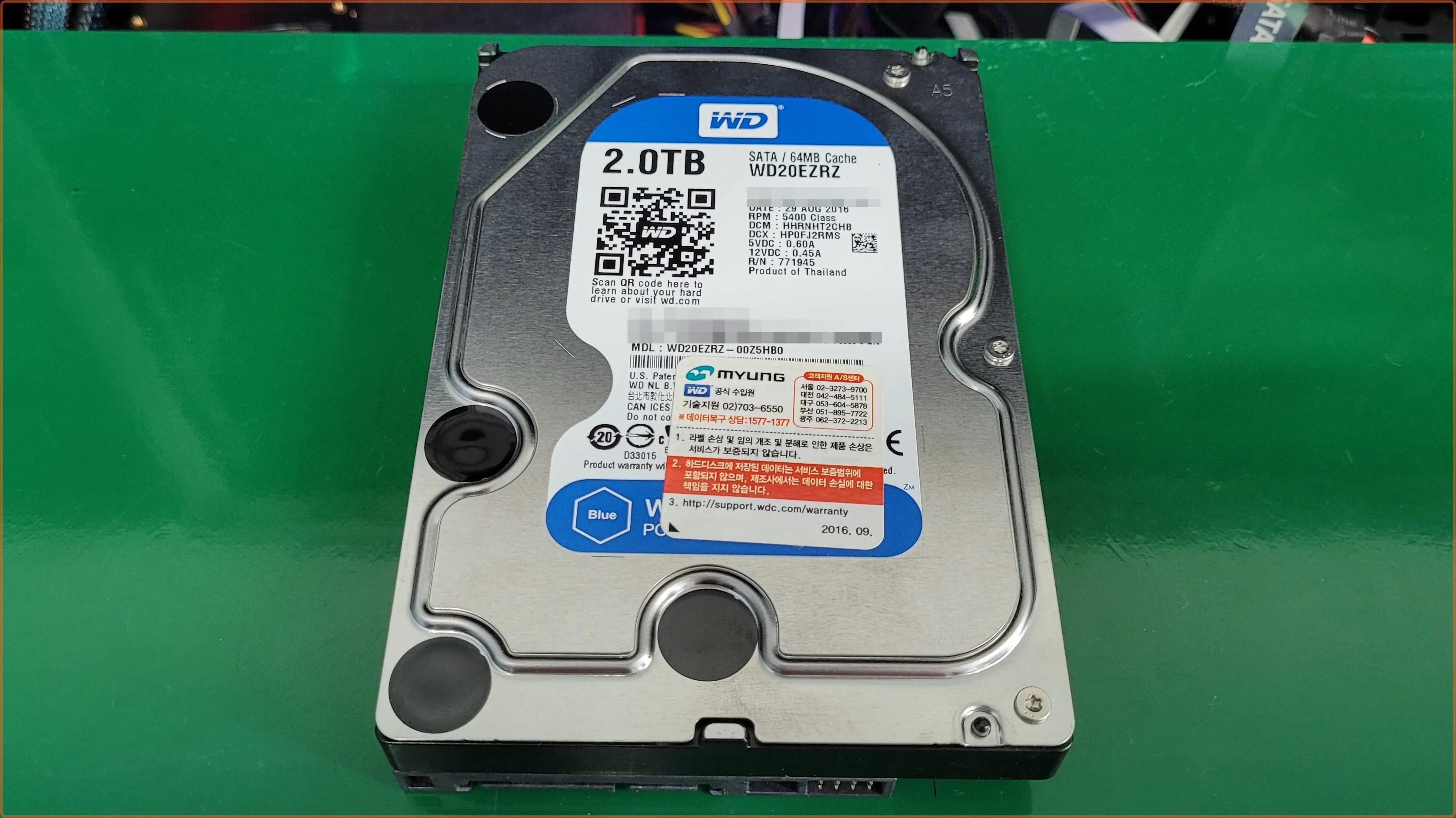 Western Digital
SA영역 손상 증상
데이터 복구 성공