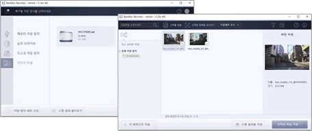 BlackBox Recovery — 헤더 손상·데이터 일부만 있는 동영상도 재생 가능한 파일로 생성·미리보기